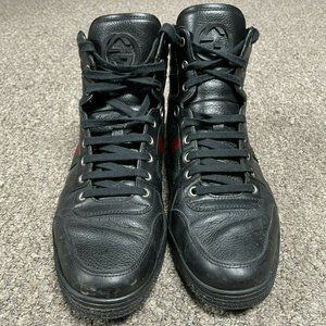 Men Gucci black high top sneakers size 12